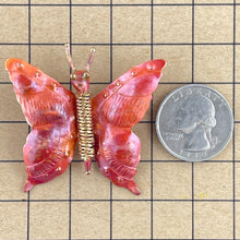 Golden Bodied Butterfly Pendant