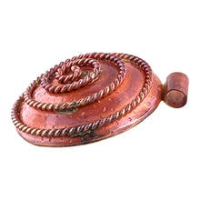 Rustic Copper Art Deco-Inspired Pendant