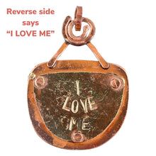 Crazy Haired Lady on One Side/Reverse Side Says "I LOVE ME" Pendant ♥️