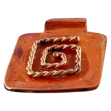 Square Spiral Bead~Small Pendant~Charm