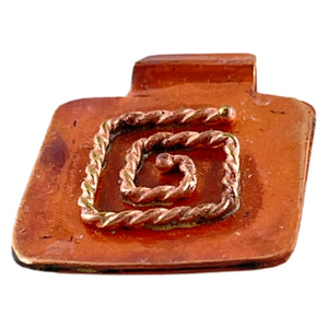 Square Spiral Bead~Small Pendant~Charm