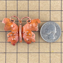 Textured Butterfly Pendant