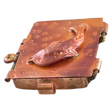 Copper Dolphin Locket - Pendant for Necklace
