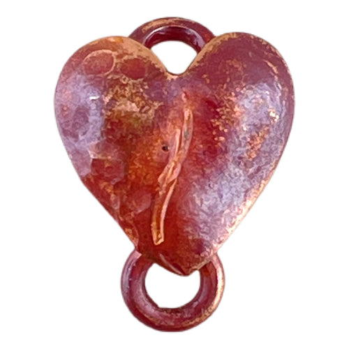 Small Heart Link All Copper