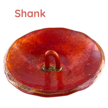 Domed Copper Shank Button with Heart