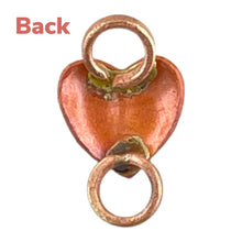 Small Heart Link All Copper with Brass Accented Bales