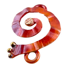 Small Spiral Link with Brass Accents Facing Left