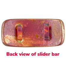Copper Slider Bar with Two Leaves with 10mm Bail