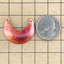 Small Plain Drilled Crescent Shaped Pendant/Component