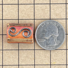 Small Copper Art Deco Inspired Pendant