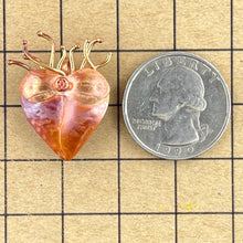 Small Flaming Heart Pendant