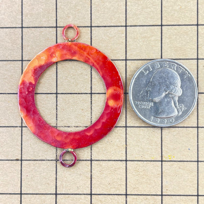 Large Copper Ring Link