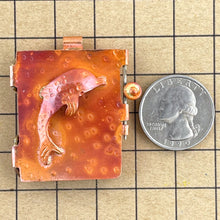 Copper Dolphin Locket - Pendant for Necklace