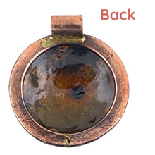 Small Brass and Copper Bigfoot Pendant for Necklaces
