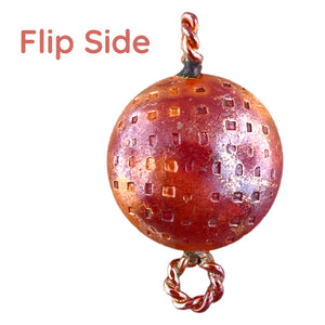 Puffy Round Copper Link
