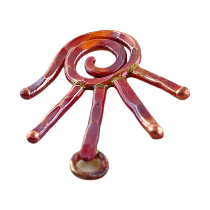 Small Left Hand with Spiral Charm