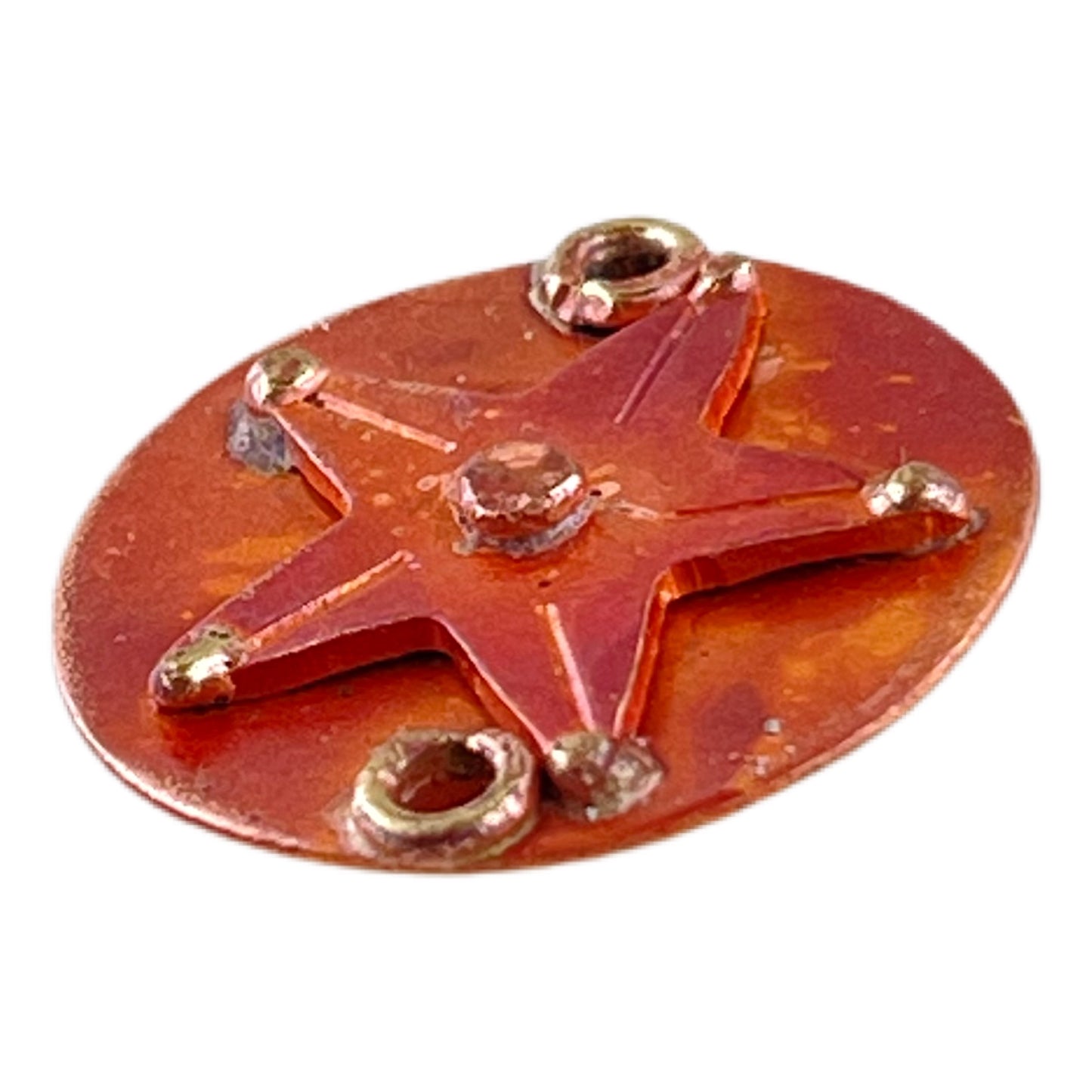 Copper Star Link with Brass Accents