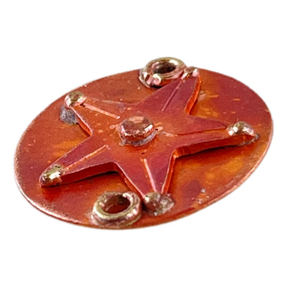 Copper Star Link with Brass Accents