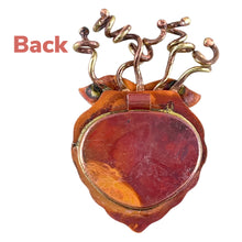 Flaming Sacred Heart Locket Pendant