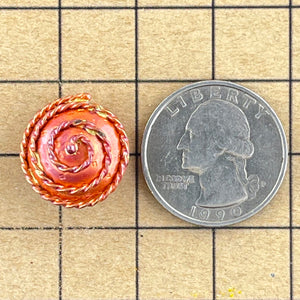 Spiral over Domed Circle Bead