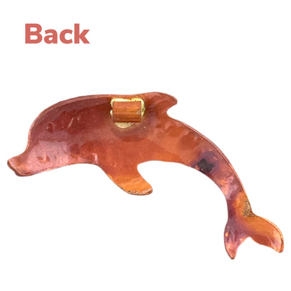 Big Copper Dolphin Pendant