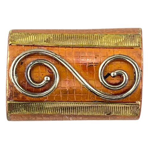 Large Copper Art Deco Inspired Pendant