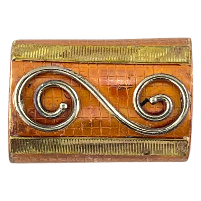 Large Copper Art Deco Inspired Pendant