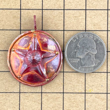 Star in Domed Circle Pendant