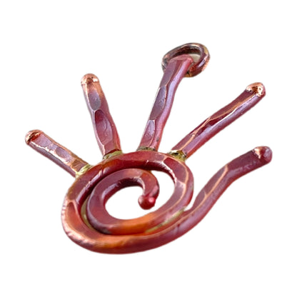 Small Left Hand with Spiral Charm