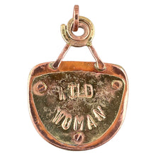 Crazy Haired Lady on One Side/Reverse Side Says "UN POCO LOCO" Pendant