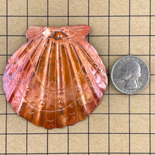 Copper Scallop Shell Pendant for Ocean Jewelry