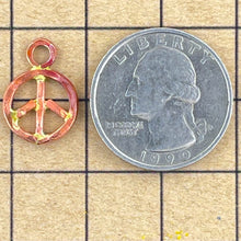 Small Copper Peace Charm – Rustic Flame-Small but Mighty