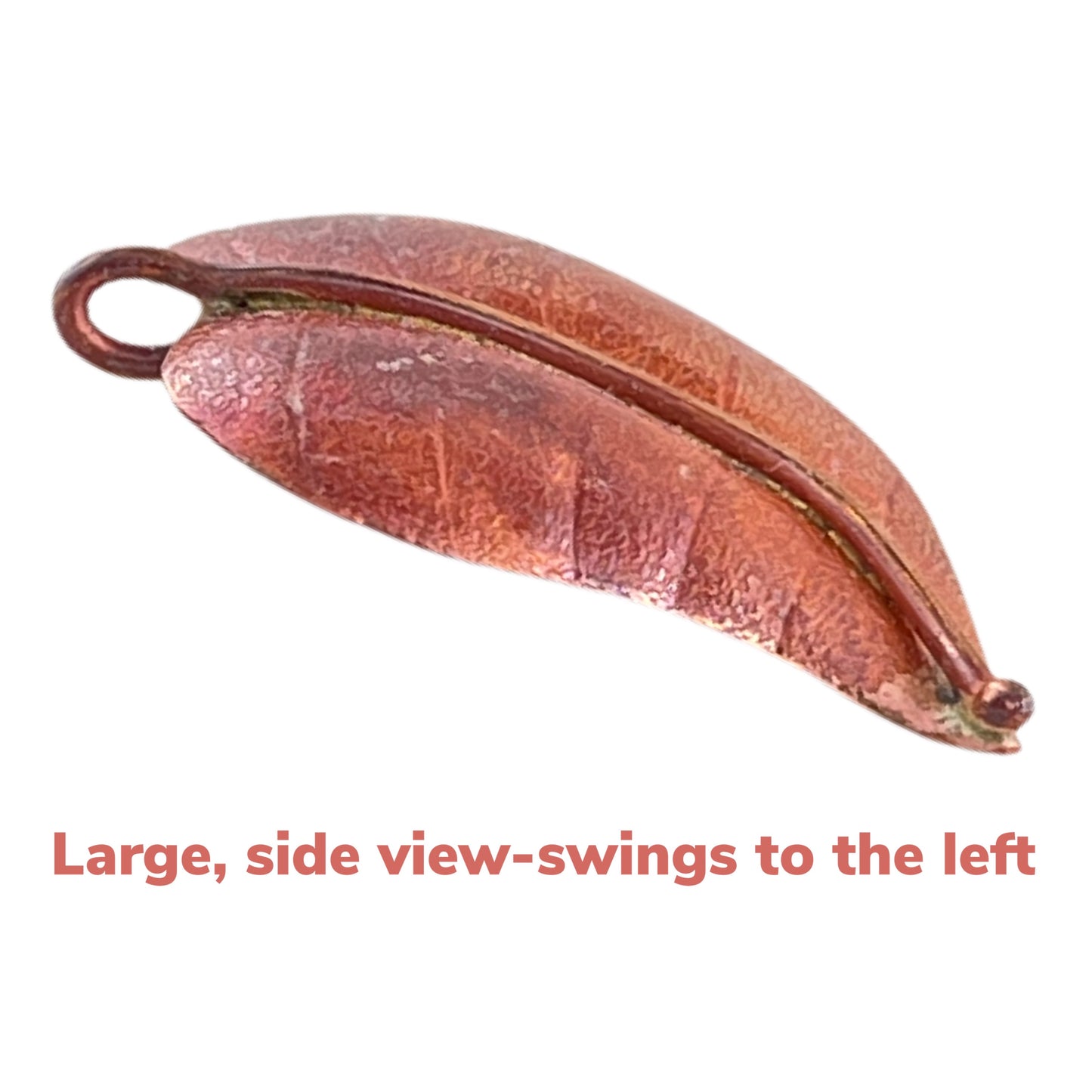 Large Copper Leaf with Option for Mirroring Leaves for Earring Design