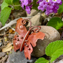 Textured Butterfly Pendant