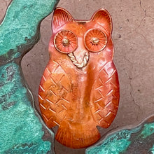 Big Copper Owl Pendant with Wide Eyes – Patricia Healey