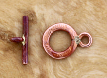 Smallest Hammered Toggle Clasp