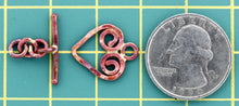 Small Hammered Heart Toggle