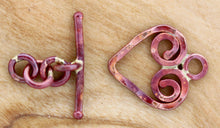 Small Hammered Heart Toggle