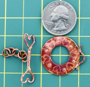 Circle of Hearts Toggle Clasp