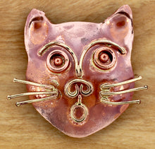 Cat Head Slider Charm for 10mm Flat Leather