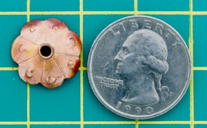Textured Flower Bead Cap