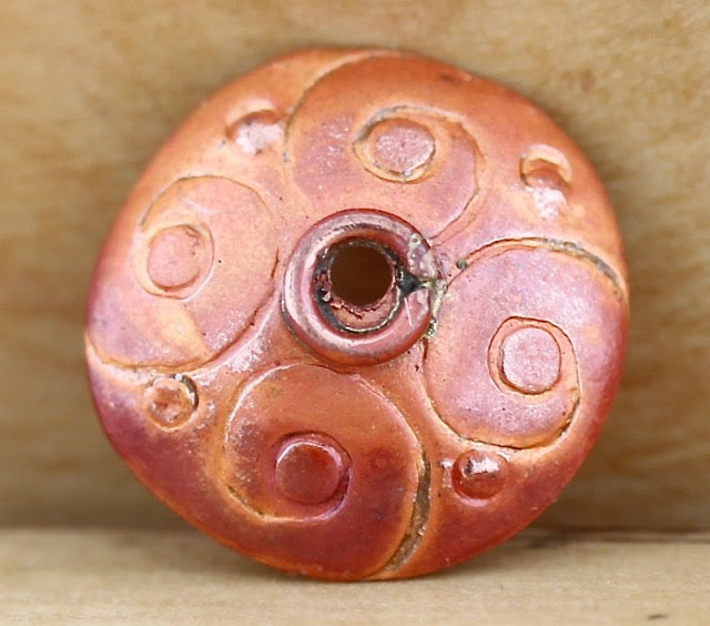 Round Bead Cap with Swirls