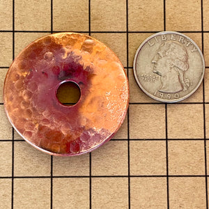 Bigger Copper Donut Pendant