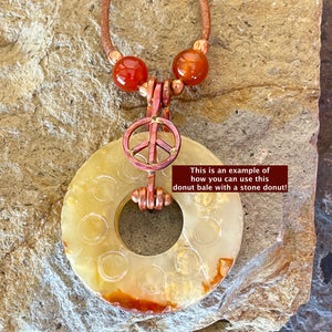 Peace Symbol Donut Bale