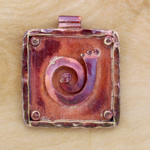 Spiral on a Plaque Pendant
