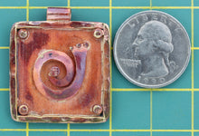 Spiral on a Plaque Pendant