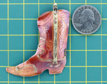 Copper Cowboy Boot Pendant