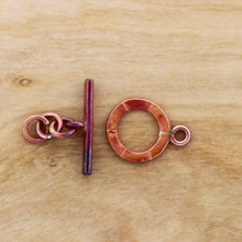 Small Toggle Clasp with Stamped Lines