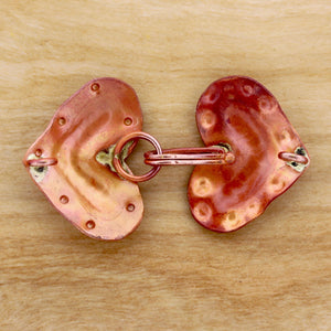 Hearts Hook and Eye Closure