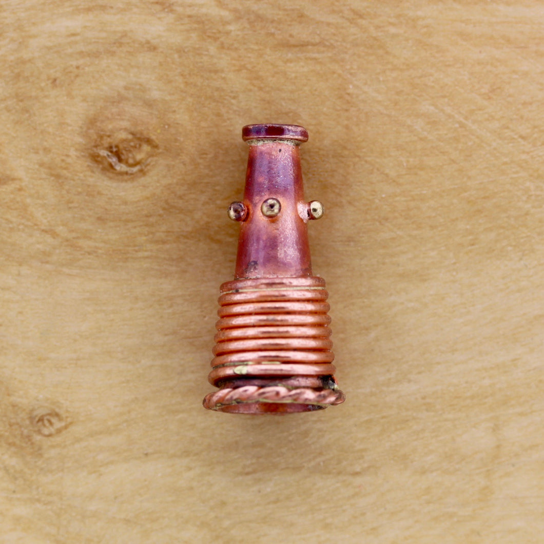 Wire Wrapped Cone With Bumps